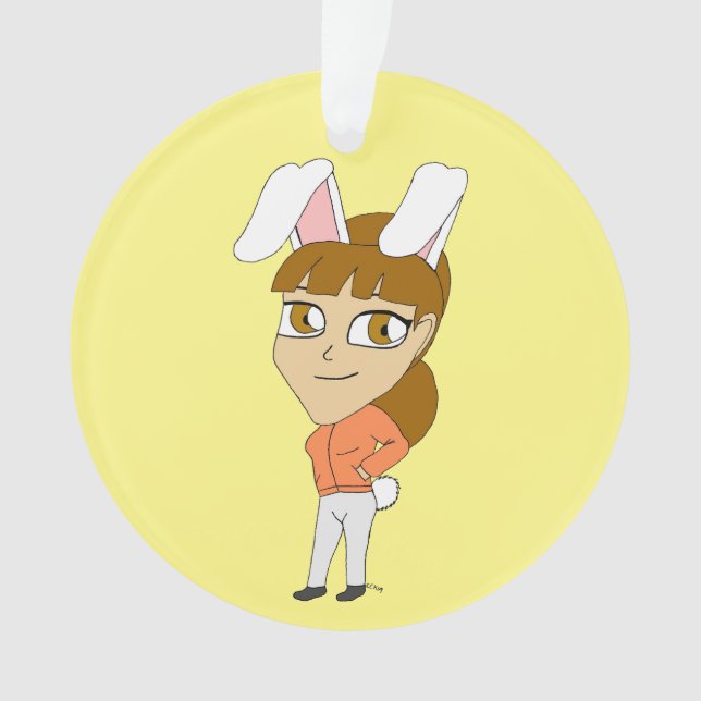 chibi bunnygirl   ornament (Front)