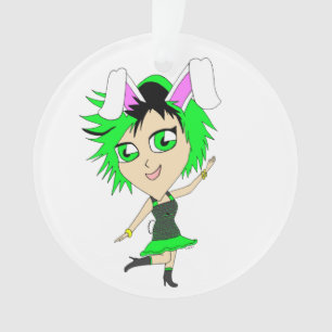 chibi bunnygirl ornament