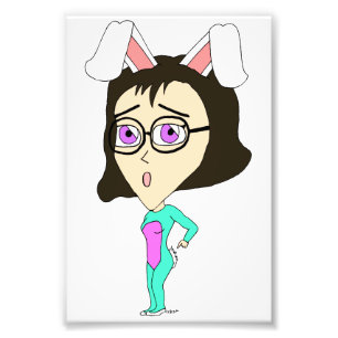 chibi bunnygirl photo print