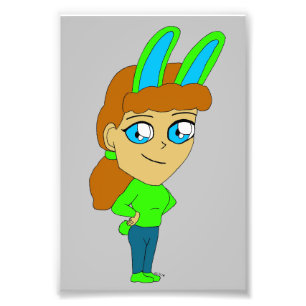 chibi bunnygirl  photo print