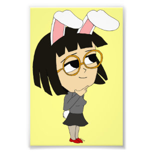 chibi bunnygirl  photo print