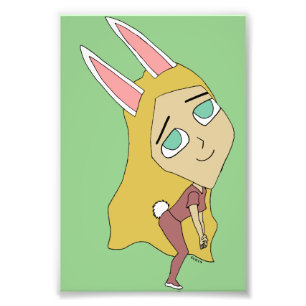 chibi bunnygirl  photo print