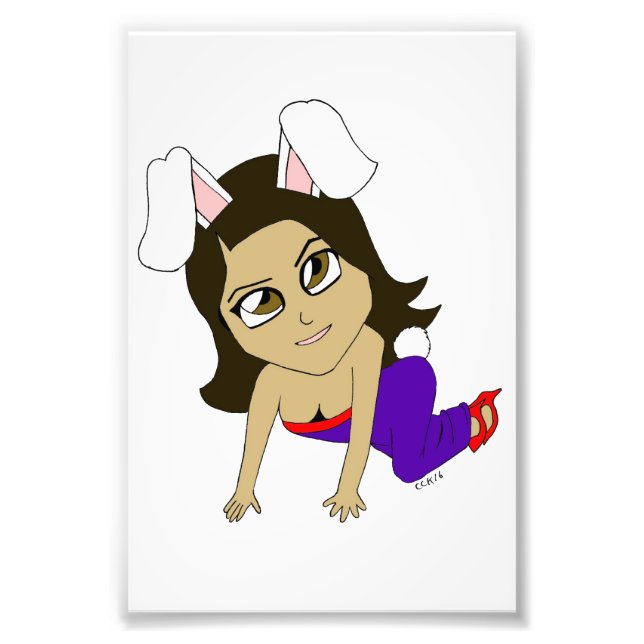 chibi bunnygirl photo print (Front)
