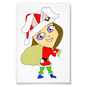 chibi bunnygirl photo print