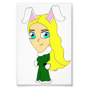 chibi bunnygirl photo print