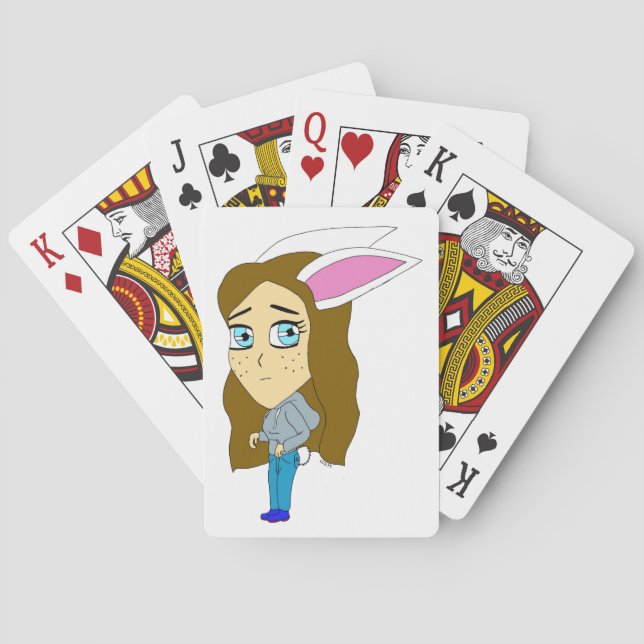 chibi bunnygirl  playing cards (Back)