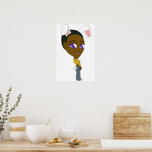 chibi bunnygirl   poster