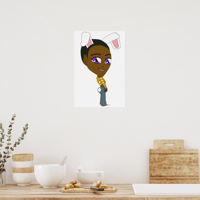 chibi bunnygirl   poster (Kitchen)