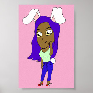 Chibi Bunnygirl Poster
