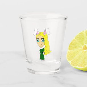 chibi bunnygirl shot glass