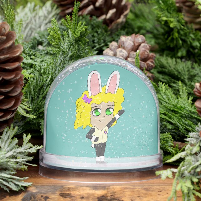 chibi bunnygirl    snowglobe (Winter)