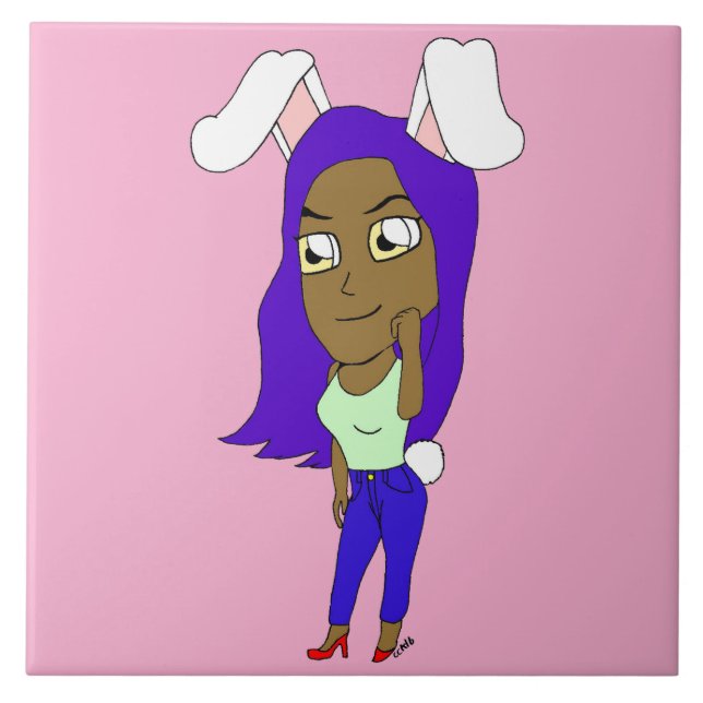 Chibi Bunnygirl Tile (Front)