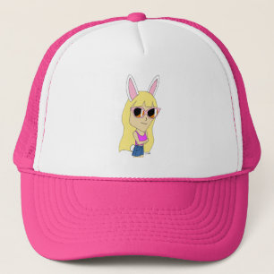 chibi bunnygirl trucker hat
