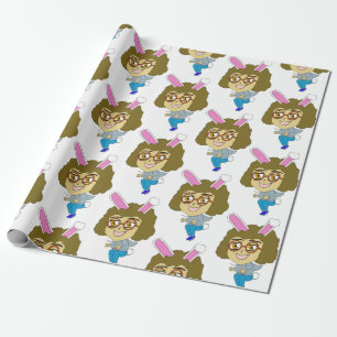 chibi bunnygirl  wrapping paper