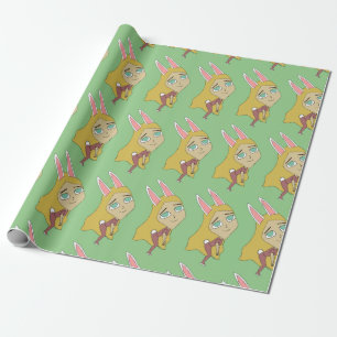 chibi bunnygirl  wrapping paper