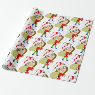 chibi bunnygirl  wrapping paper