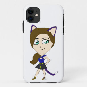 chibi catgirl Case-Mate iPhone case