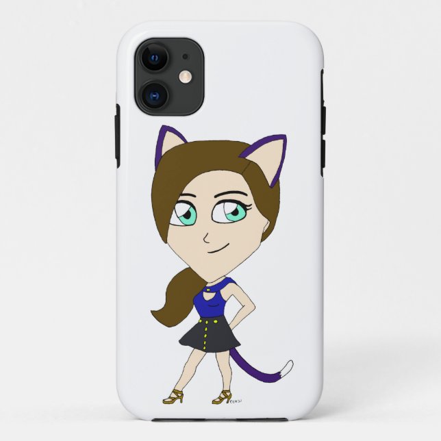 chibi catgirl Case-Mate iPhone case (Back)