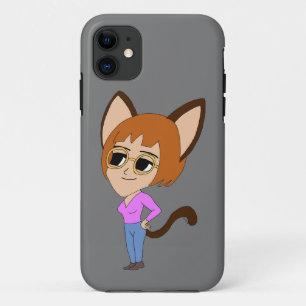 chibi catgirl  Case-Mate iPhone case