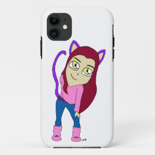 chibi catgirl Case-Mate iPhone case