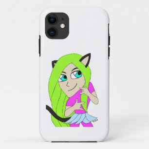 chibi catgirl Case-Mate iPhone case
