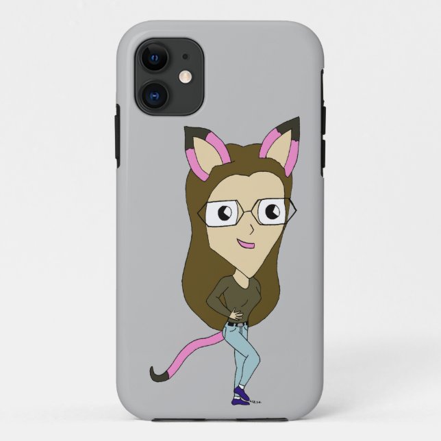 chibi catgirl   Case-Mate iPhone case (Back)