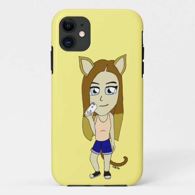 Chibi Catgirl Case-Mate iPhone Case (Back)