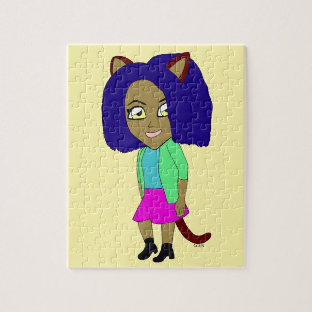 chibi catgirl jigsaw puzzle (Vertical)