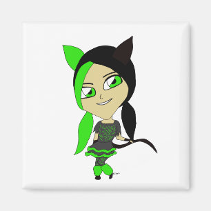 chibi catgirl    magnet
