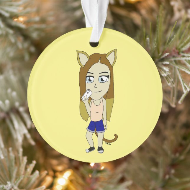 Chibi Catgirl Ornament (Tree)