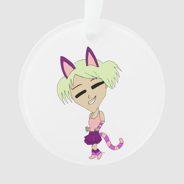 chibi catgirl    ornament (Front)