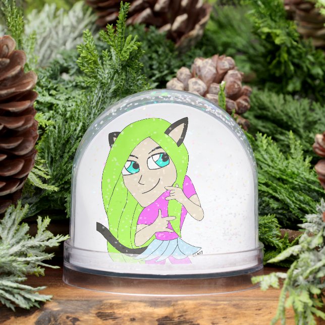 chibi catgirl snowglobe (Winter)