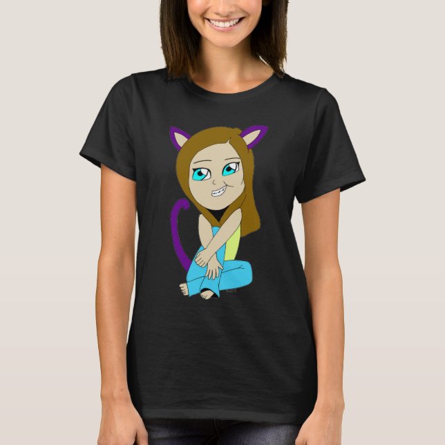 chibi catgirl  T-Shirt (Front)