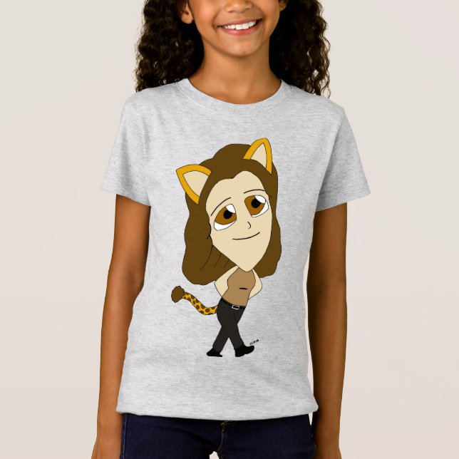 chibi catgirl  T-Shirt (Front)