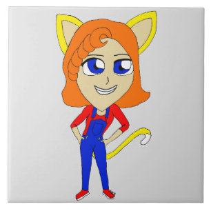 chibi catgirl tile