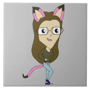 chibi catgirl tile