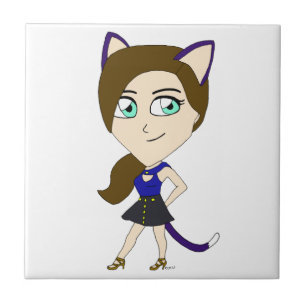 chibi catgirl   tile