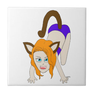 chibi catgirl tile