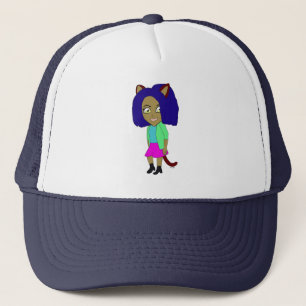 chibi catgirl trucker hat