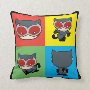 Chibi Catwoman Character Poses Cushion