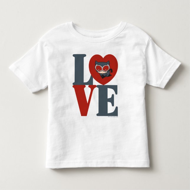 Chibi Catwoman LOVE Toddler T-Shirt (Front)