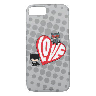Chibi Catwoman Pounce on Batman Case-Mate iPhone Case