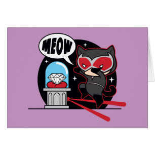 Chibi Catwoman Stealing A Diamond