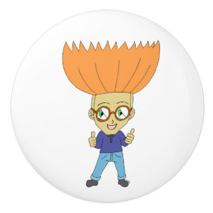 chibi ceramic knob