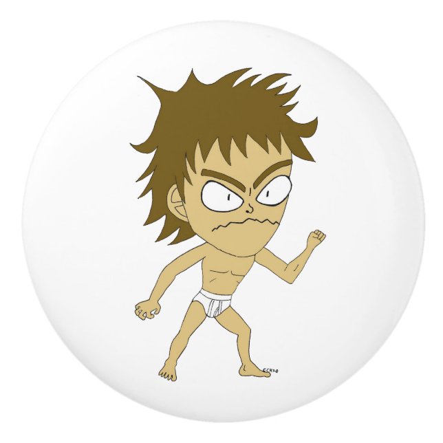 chibi   ceramic knob (Front)