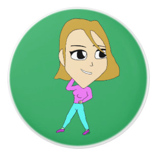 chibi     ceramic knob