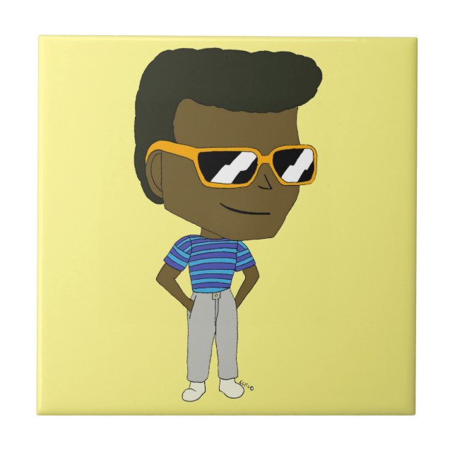 chibi   ceramic tile (Front)