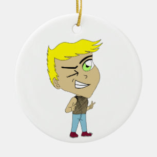 chibi ceramic tree decoration