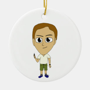 chibi   ceramic tree decoration