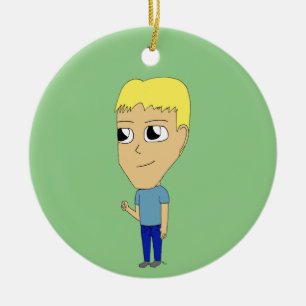 chibi    ceramic tree decoration